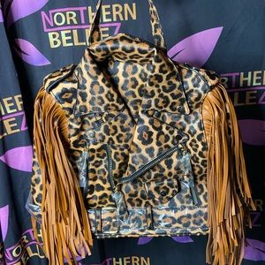 Rare Leopard Backpack and Purse